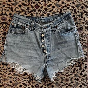 One of a kind Levi brand shorts (urban outfitters urban renewal REMADE line)